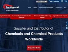 Tablet Screenshot of continentalchemicalusa.com